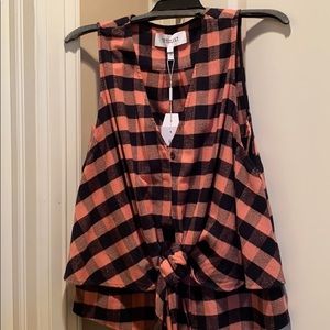 Women’s Derek Lam 10 Crosby Plaid Shirt